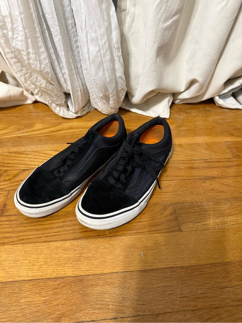 Vans Black Low-Top Sneakers with White Sole